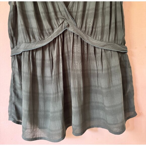 Lucky Brand Women's Sleeveless Babydoll Surplice Fairy Blouse Size XS‎ Boho - Picture 5 of 14